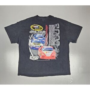 Tennessee River Nascar T-Shirt‎ Mens 2XL 2008 Sprint Cup Series Y2k Double Sided